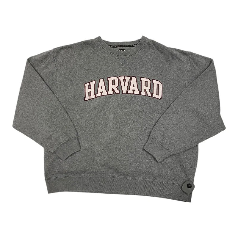 Sweatshirt Crewneck By big cotton In Grey, Size:Xl Sophisticated Men's French