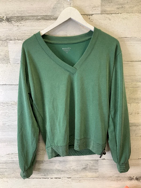 Top Long Sleeve By Athleta In Green, Size: S Earthy Men's Sustainable 