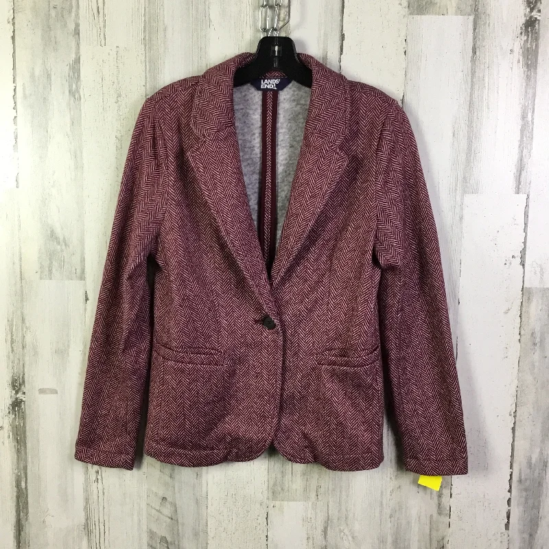 Blazer By Lands End In Red & White, Size: Xs Artistic Men's Avant