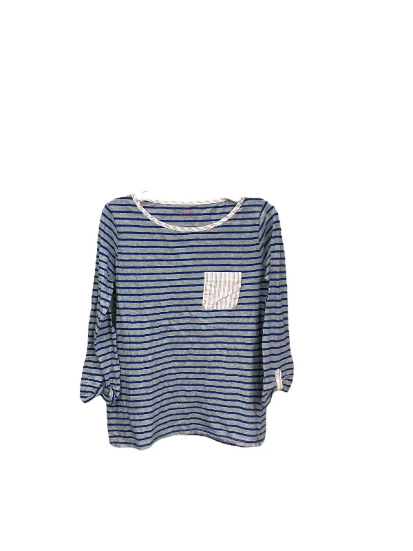 Top 3/4 Sleeve By Boden In Striped Pattern, Size: M Hip Men's Urban