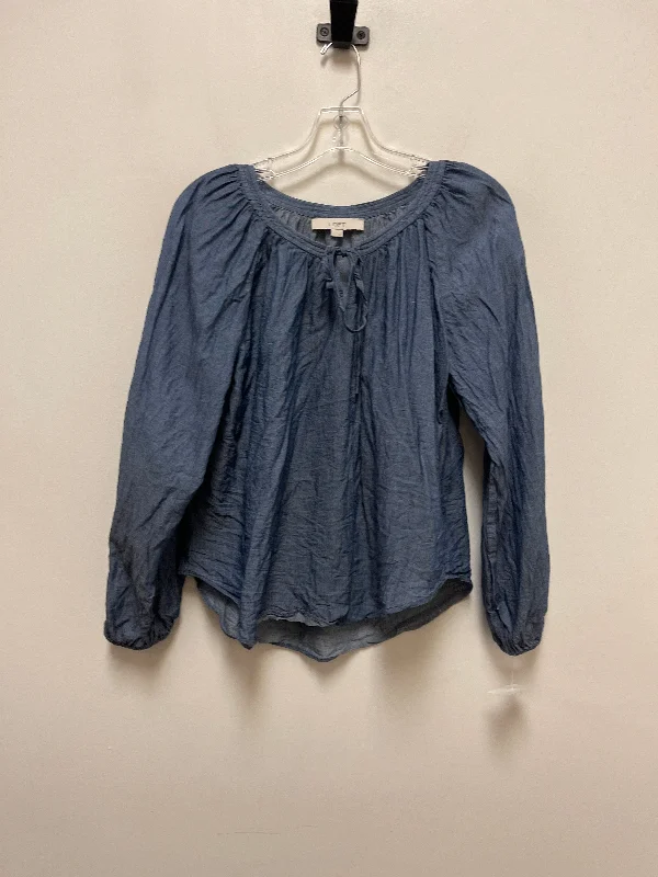 Top Long Sleeve By Loft In Blue, Size: M Youthful Men's Anime