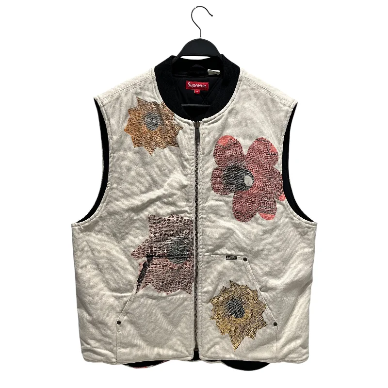 Supreme/Vest/XL/Cotton/BEG/nate lowman CANVAS VEST Rugged Men's Outdoor 
