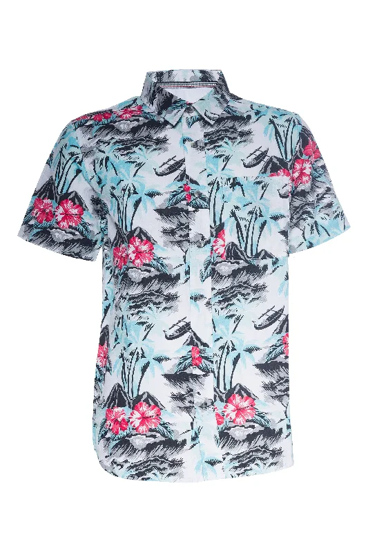 Talon | Printed Linen Shirt Refined Men's Hand