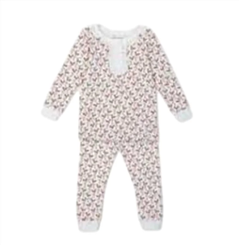 Girl's 2Pc Pima Cotton Christmas Pj's In Candy Cane & Holly Tough Men's Tactical
