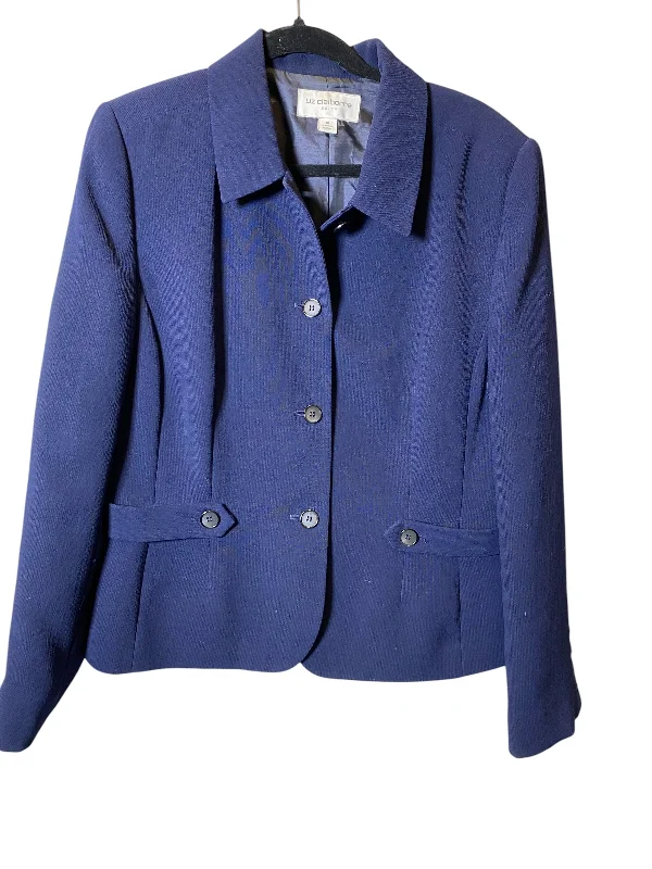 Blazer By Liz Claiborne In Navy, Size: Xl Sophisticated Men's French
