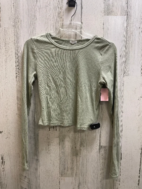 Top Long Sleeve By Garage In Green, Size: M Athletic Men's High