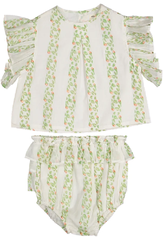 WHOOPI CUSTOM BABY SET-Rose Bud Forest Monochromatic All