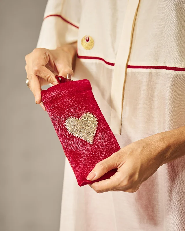 Happy Heart Spec Case - Fuschia & Red Modern Men's 