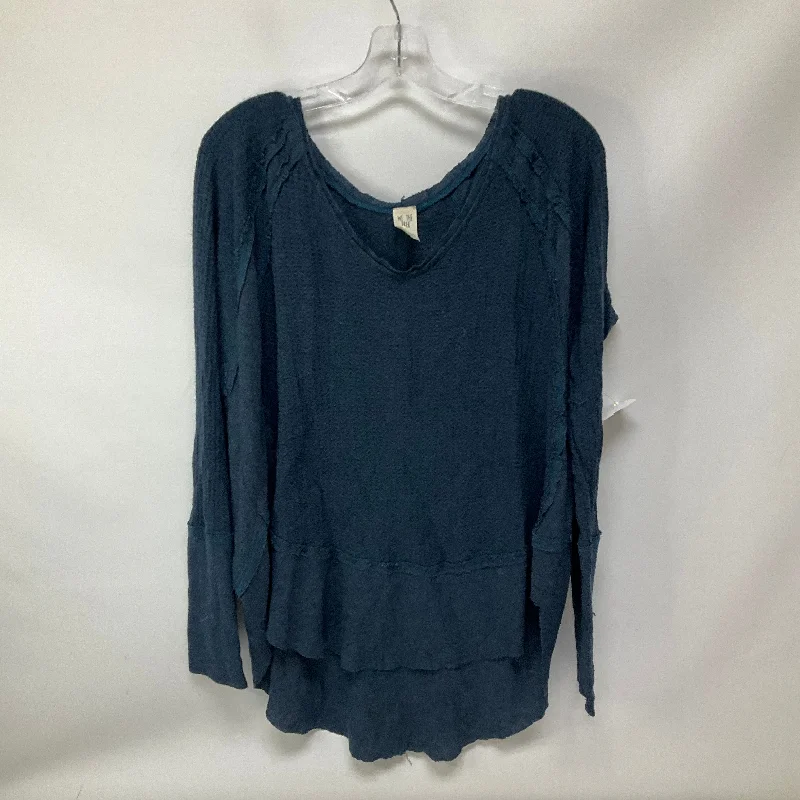 Top Long Sleeve By We The Free In Blue, Size: M Earthy Men's Sustainable 