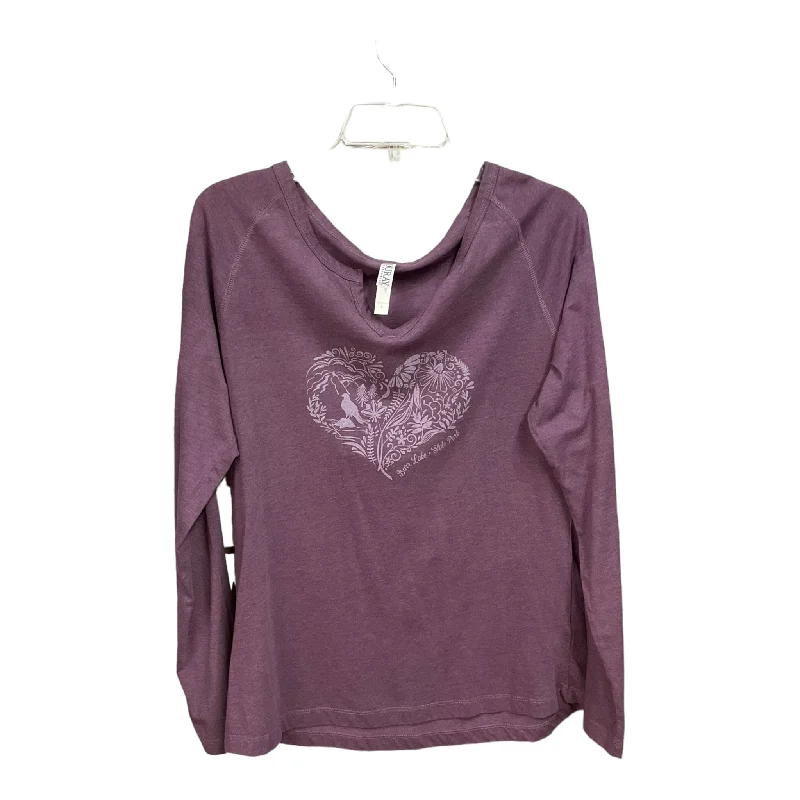Top Long Sleeve Basic By Cmc In Purple, Size: L Dynamic Men's Glow