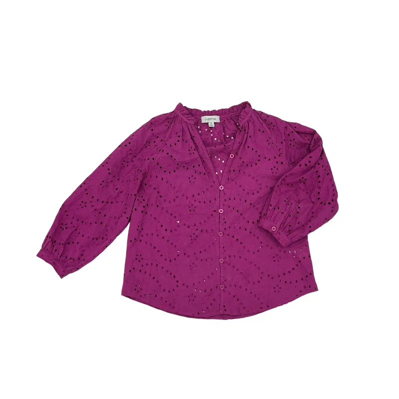 Top Ls By Evereve In Purple, Size:Xs Gym