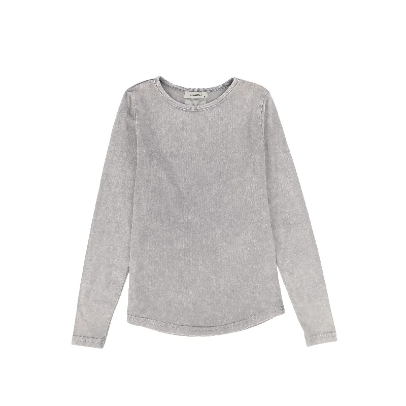 C-18645-Long Sleeve Tee -Grey Street