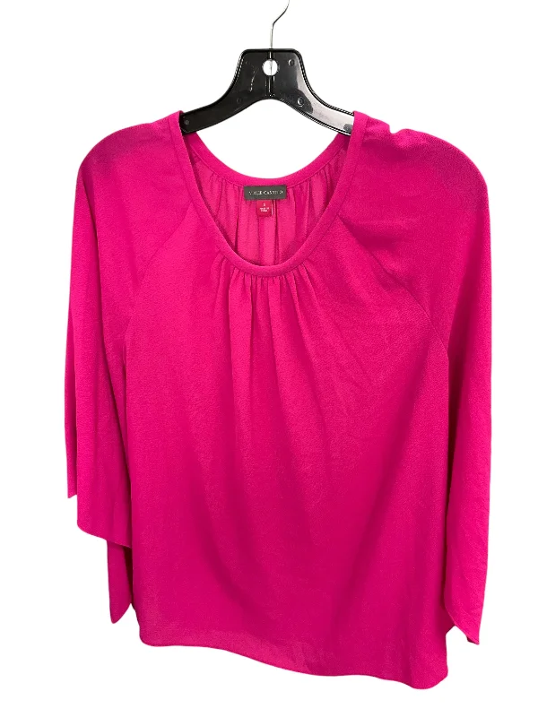 Top 3/4 Sleeve By Vince Camuto In Pink, Size: S Refined Men's European