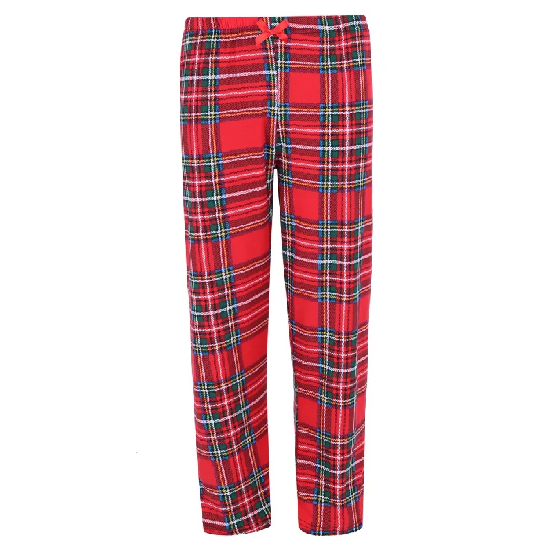 Girl's Plaid Pajama Pants Gym