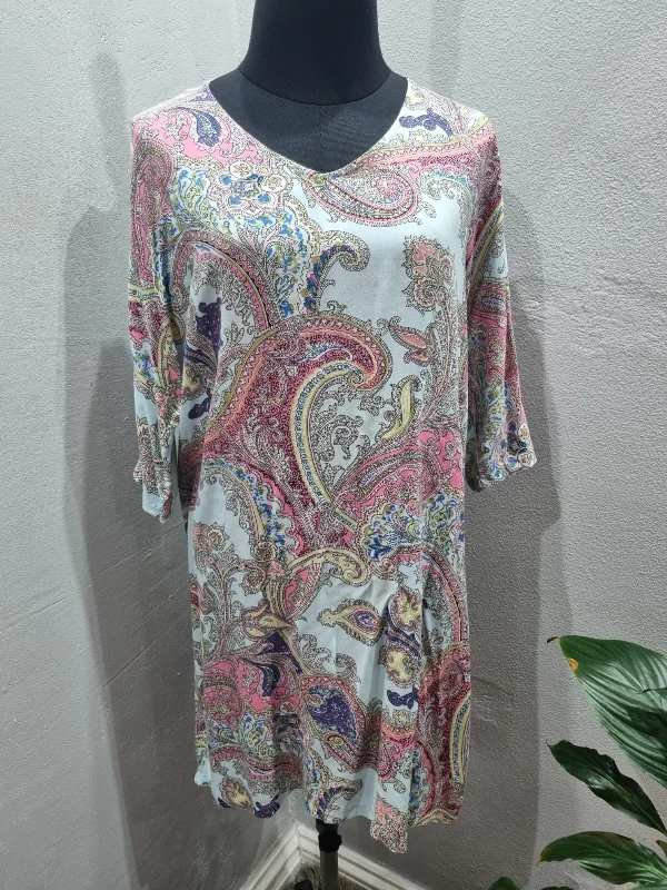 Paisley Print Tunic Top (Medium) Modern Men's 