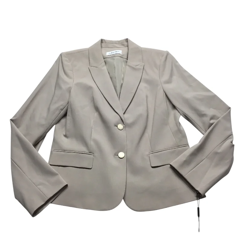 Blazer By Calvin Klein In Beige, Size: 12 Monochromatic Office Style