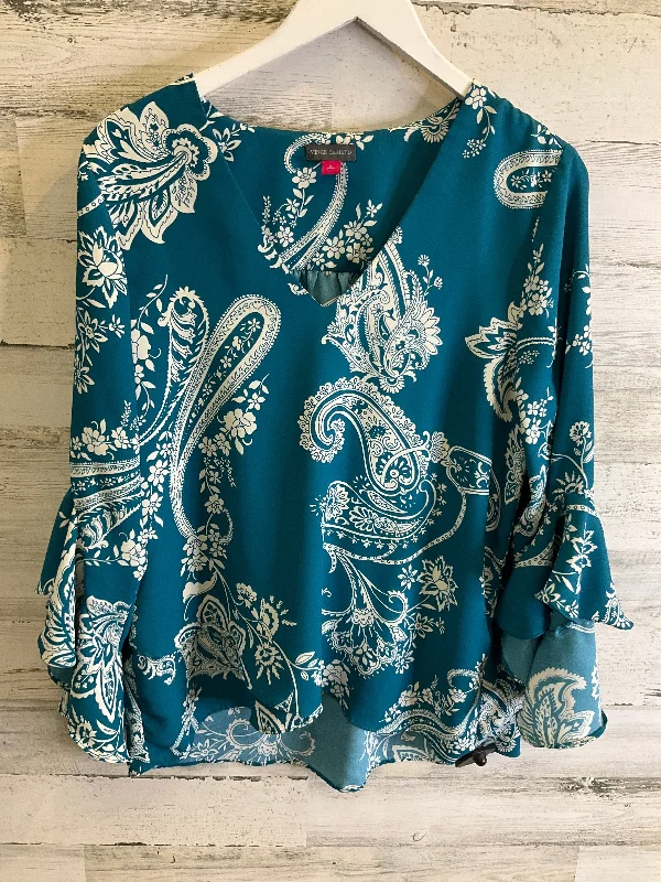 Top Long Sleeve By Vince Camuto In Aqua, Size: L Confident Men's Power