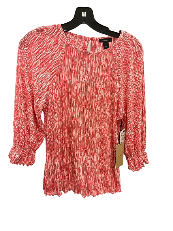 Top 3/4 Sleeve By Halogen In Peach, Size: S Luxurious Men's High