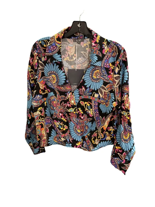 Top Long Sleeve By Haute Hippie In Multi-colored, Size: M British Gentleman Style