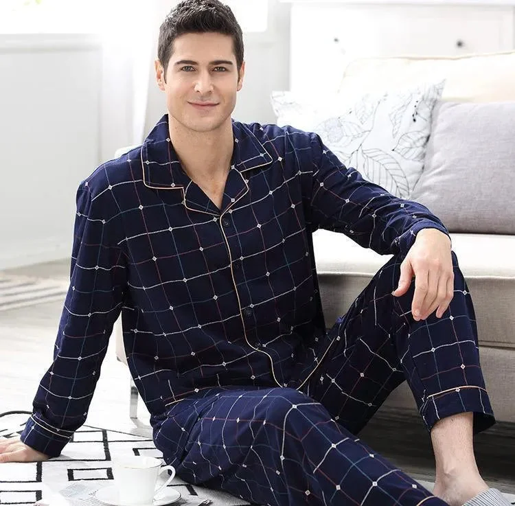 Check All Boxes Plaid Pajama Set Casual Men's Short