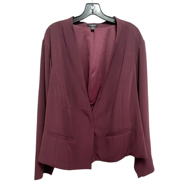 Blazer By Torrid In Maroon, Size: 4 Sharp Men's Italian