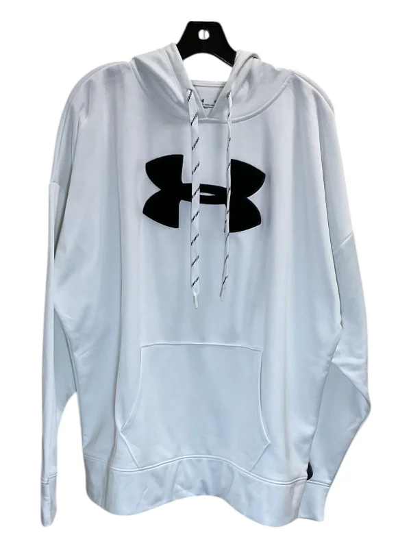 Sweatshirt Hoodie By Under Armour In White, Size: 2x Luxurious Men's High