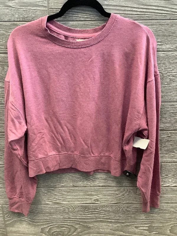 Top Long Sleeve By Thread And Supply In Pink, Size: M Cool Men's Distressed