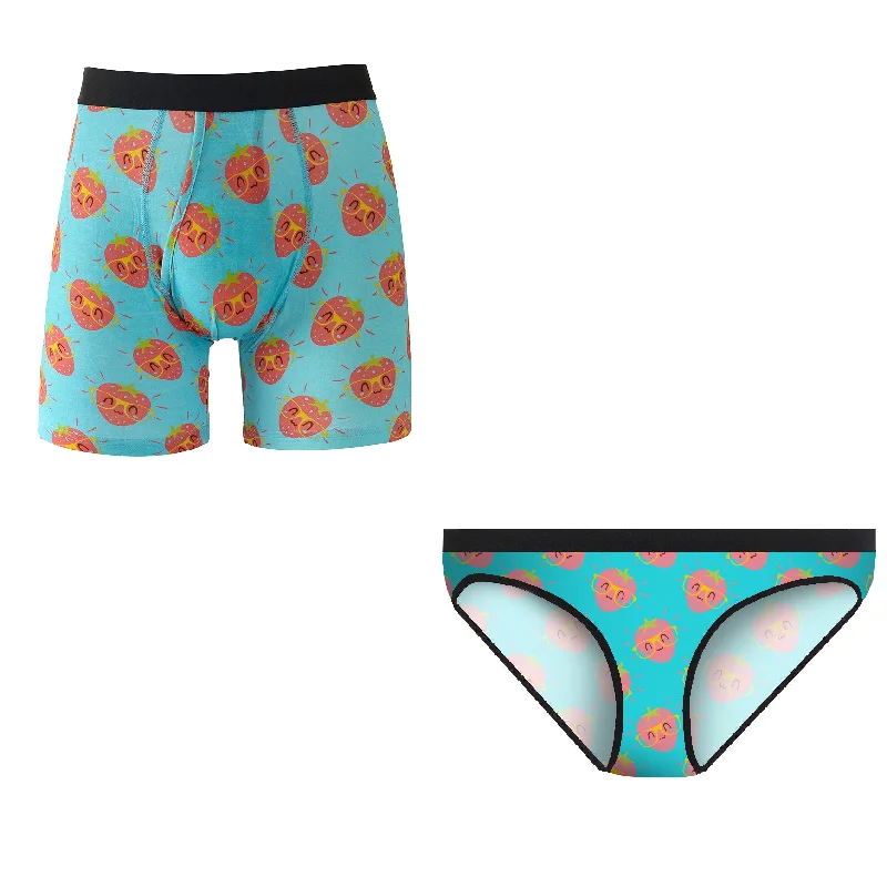 Matching Pairs - Strawberries Bold Men's Animal