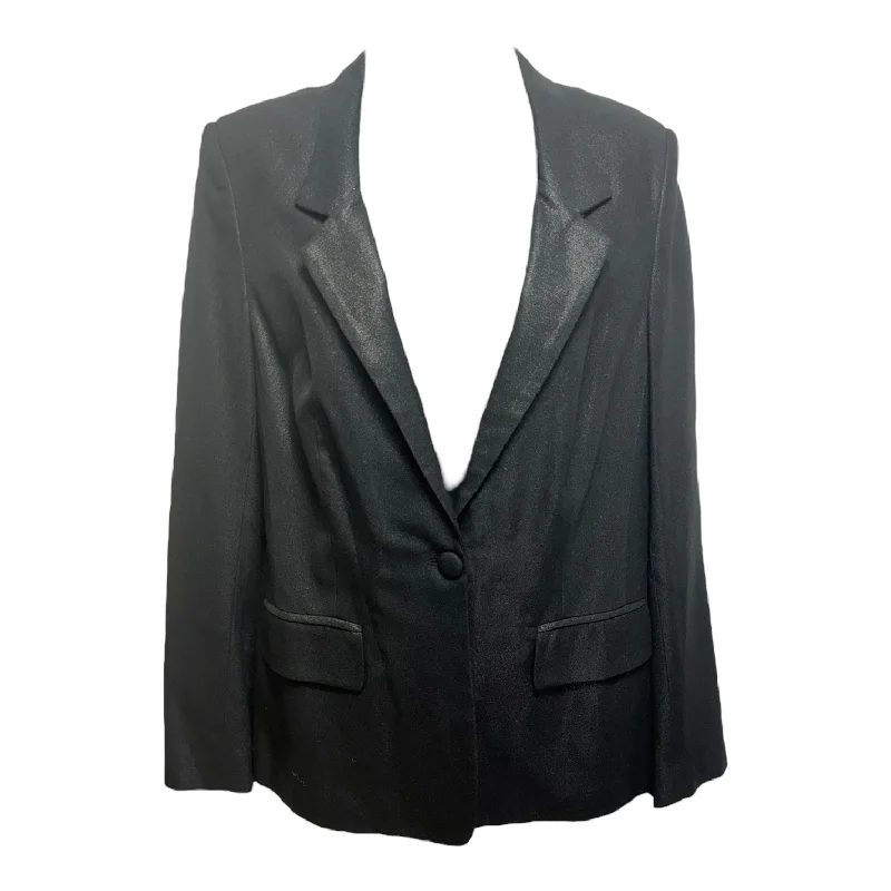 Metallic Blazer By L’Agence In Black, Size: 8 Sporty Men's Tennis