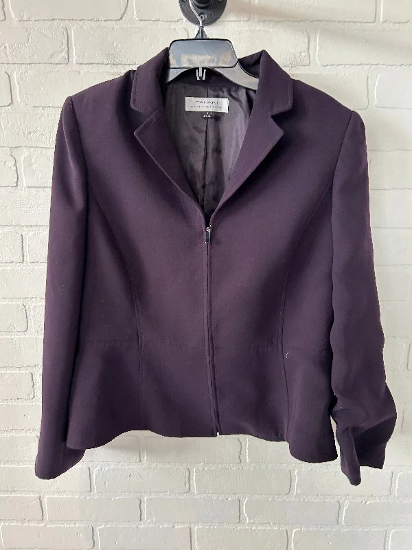 Blazer By Tahari By Arthur Levine In Purple, Size: Xl Street