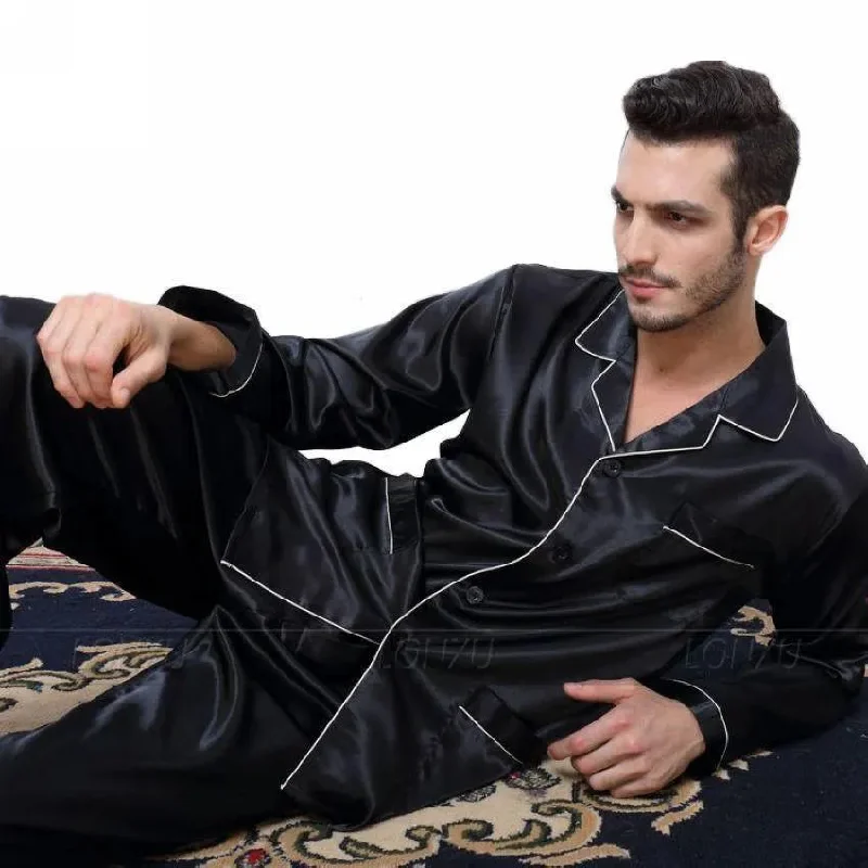 Night To Remember Silk Pajama Set Casual Men's Japanese 