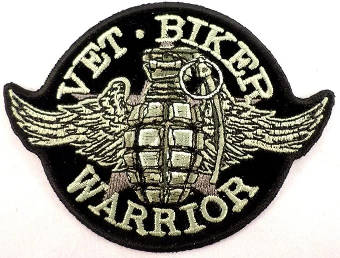 Grenade(Vet Biker Warrior) 4 Inch x 3 Inch Sharp Men's Italian