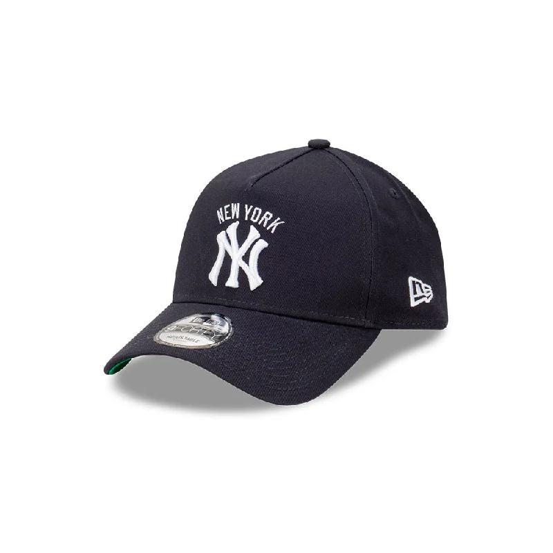 New Era 9FORTY A-Frame New York Yankees Higher Grade Navy Snapback Trendy Men's Oversized