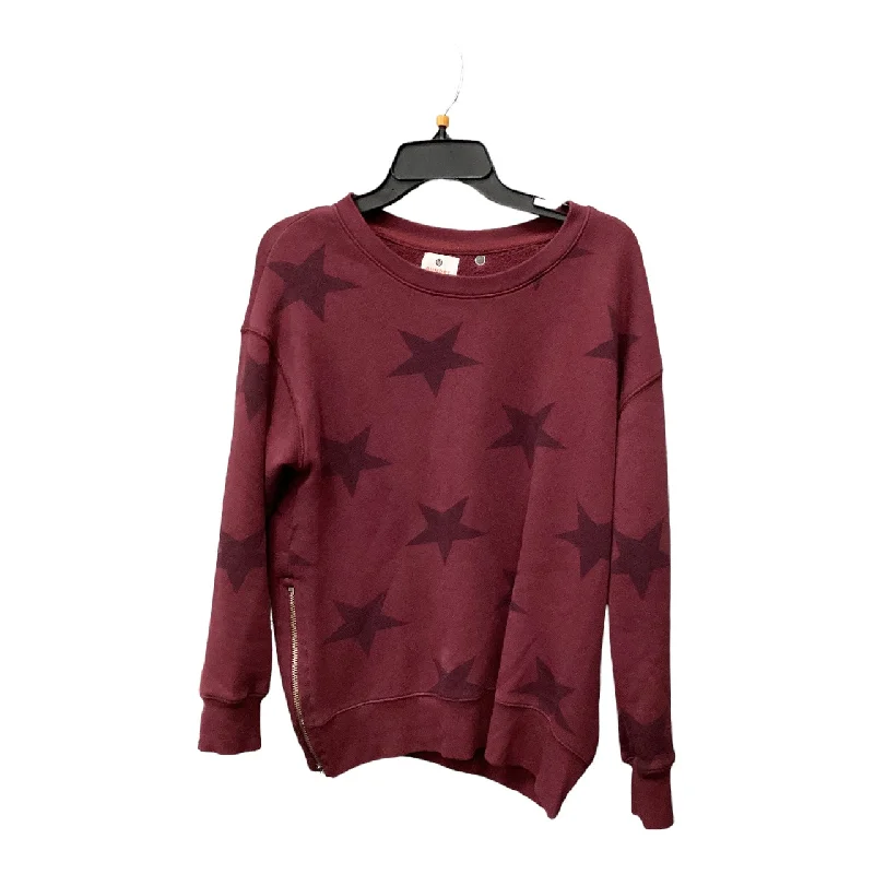Top Long Sleeve By Sundry In Red, Size: Xs Sporty Men's Athleisure 