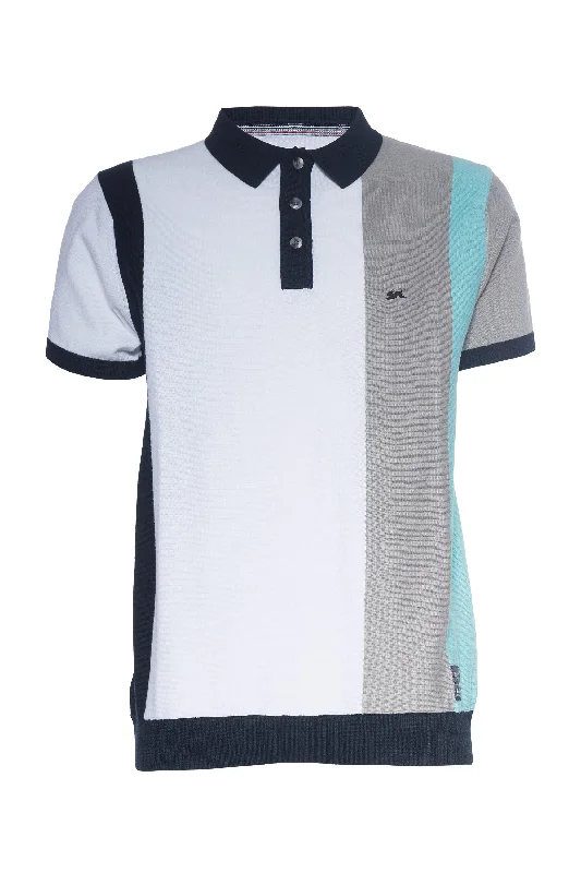 Kase | Jacquard Knit Polo Edgy Men's Punk