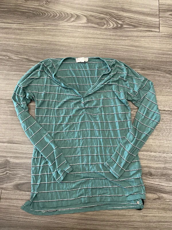 Top Long Sleeve By Pink Rose In Striped Pattern, Size: S Cozy Men's Sherpa