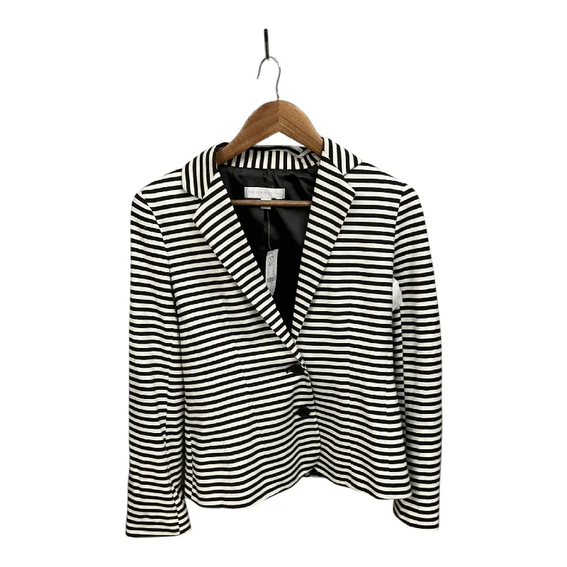 Blazer By New York And Co In Striped Pattern, Size: S Unique Men's Upcycled