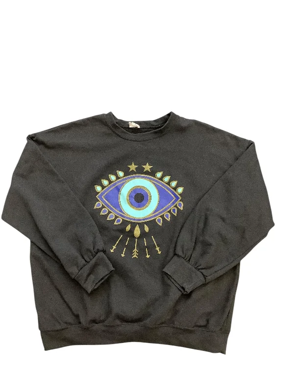 Sweatshirt Crewneck By Clothes Mentor In Black, Size: Xl Earthy Men's Sustainable 
