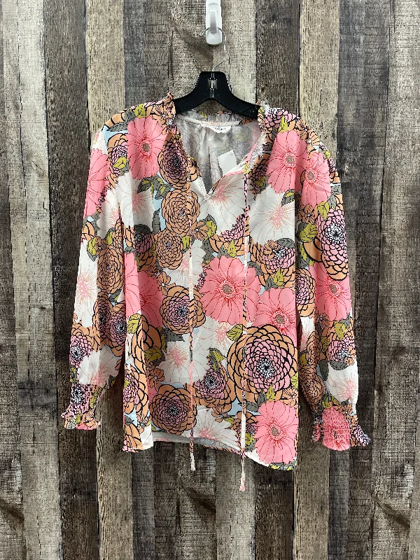 Top Long Sleeve By Cme In Floral Print, Size: L Confident Men's Power