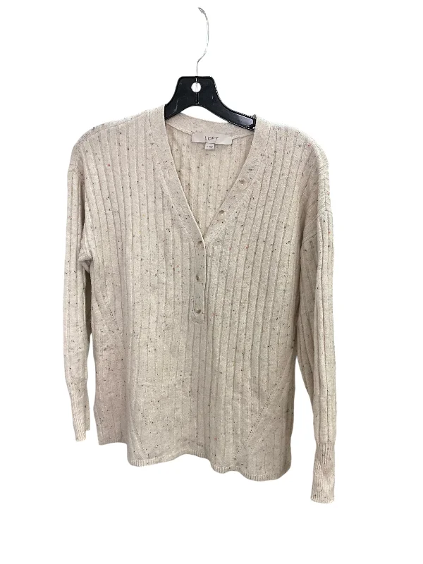 Top Long Sleeve By Loft In Cream, Size: S Tough Men's Military