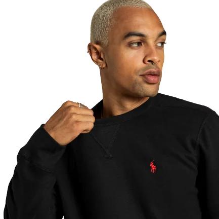Polo Ralph Lauren - Crew Neck Sweatshirt - Black Dapper Men's Bow