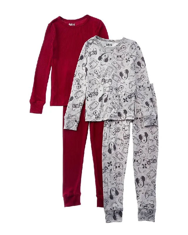 Only Boys 4pc Just Chill Pajama Set Youthful Men's Anime