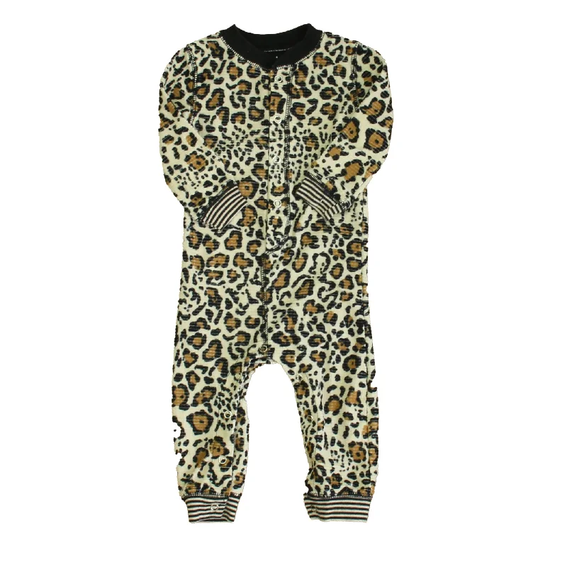 P.J. Salvage Girls Leopard 1-piece Non-footed Pajamas Elegant Men's Cashmere