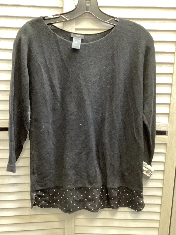 Top Long Sleeve By Ann Taylor In Black, Size: S Practical Men's Quick
