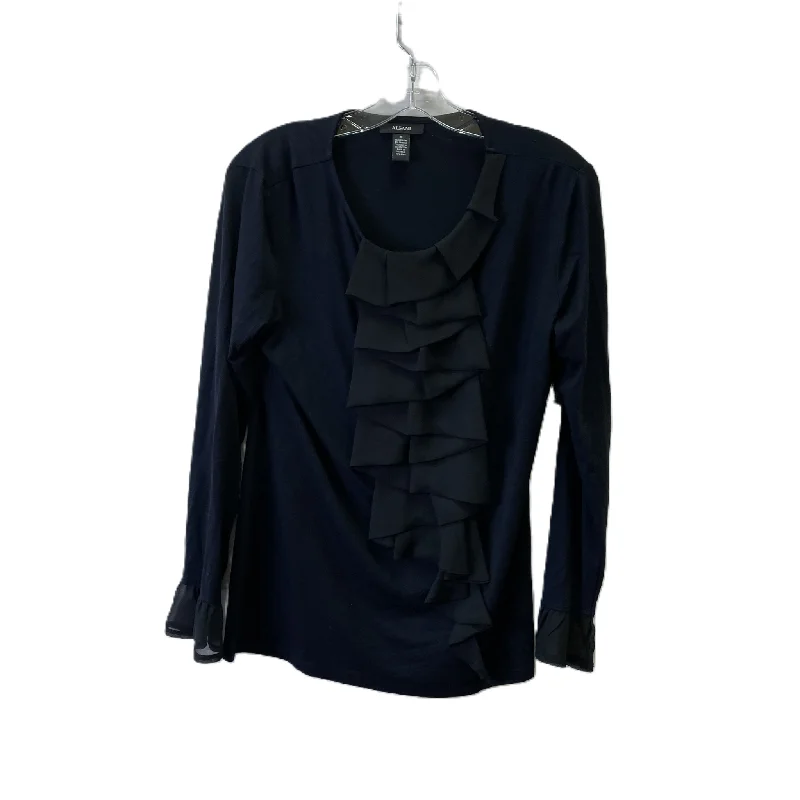 Top Long Sleeve By Alfani In Black, Size: Mini Sleek Men's Contemporary 