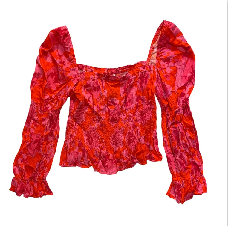 Top Long Sleeve By Olivaceous In Multi-colored, Size: S Beach