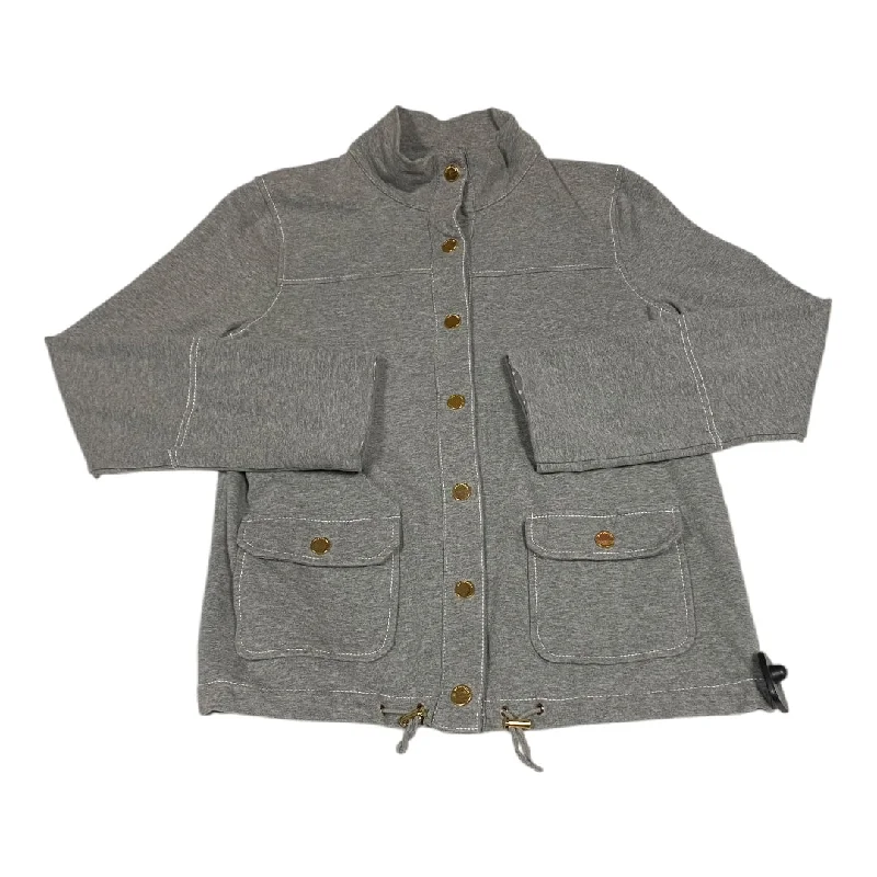 Blazer By Jones New York In Grey, Size: M Monochromatic All