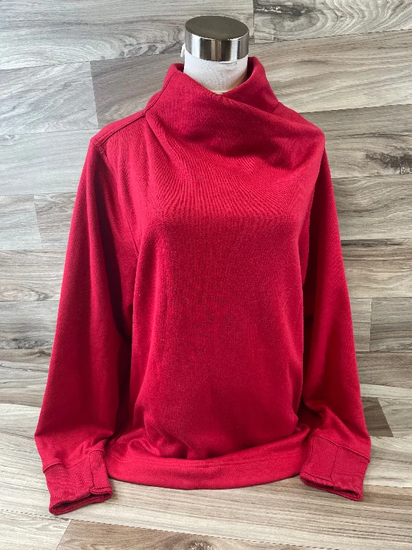 Athletic Sweatshirt Crewneck By Athleta In Red, Size: Xl Sophisticated Men's 
