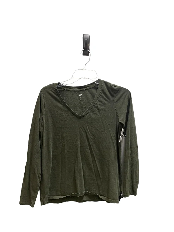 Top Long Sleeve By Dip In Green, Size: S Modern Men's 