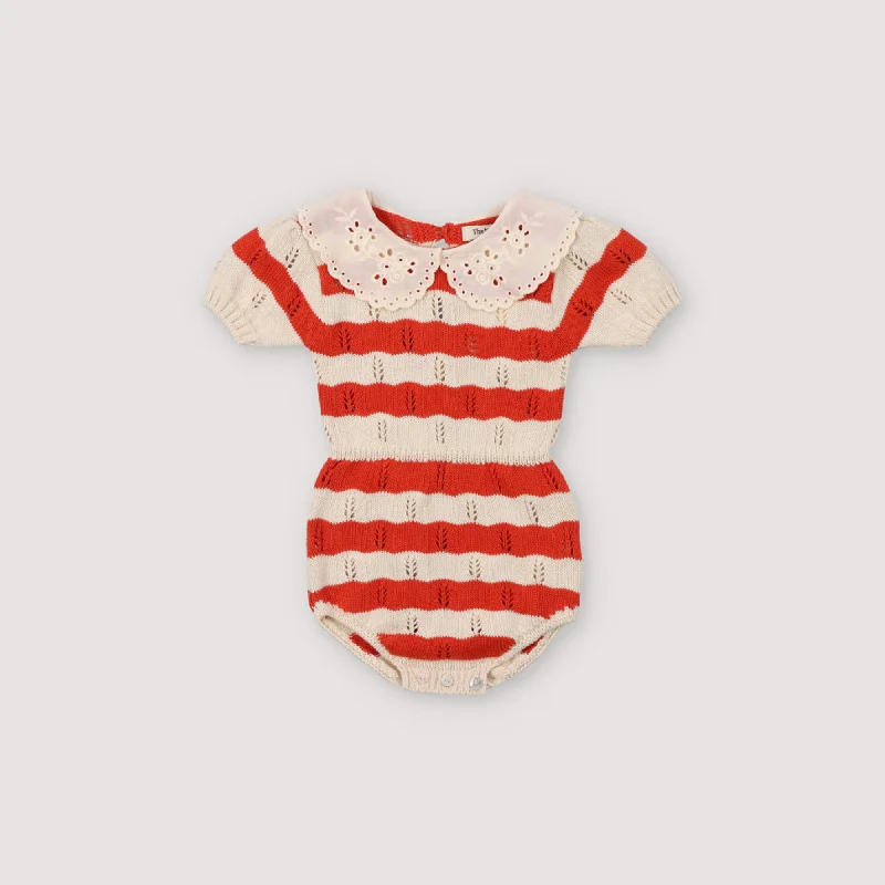 The New Society Marina Baby Romper Chili Bold Men's Statement